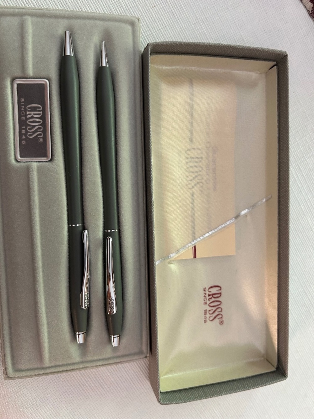 Vintage Cross Gray Pen and Pencil set